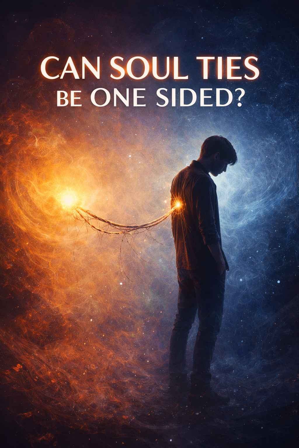 on one side