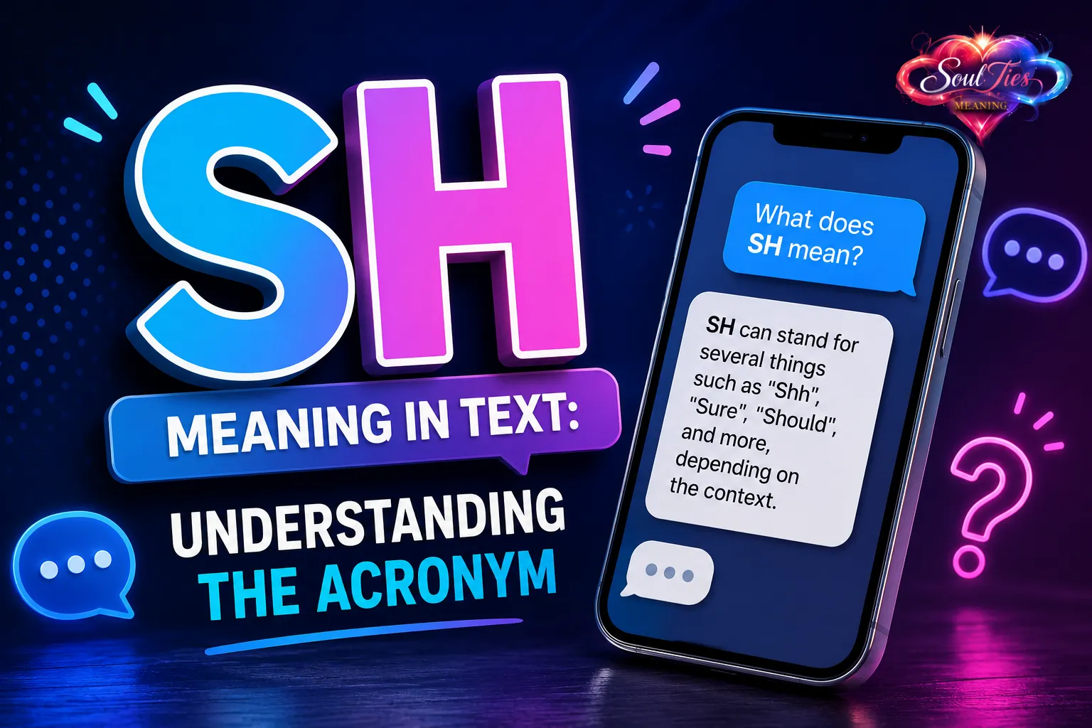 sh meaning in text